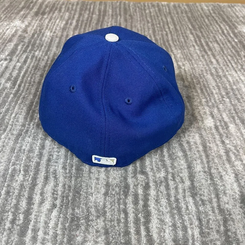 Kansas City Royals Hat Cap Fitted Mens 7 1/4 Blue MLB Baseball 59FIFTY New Era